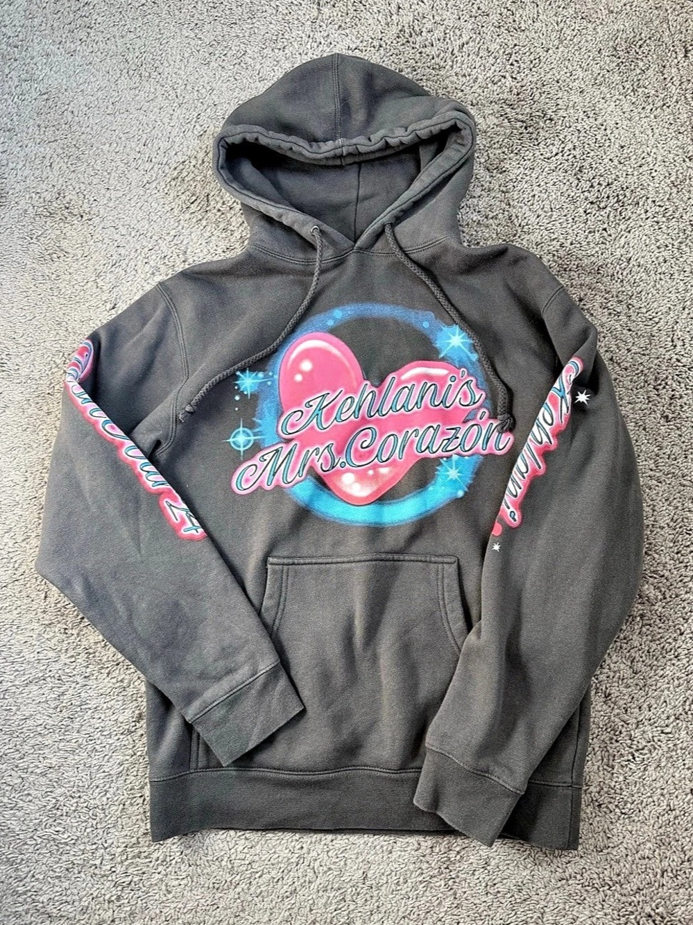 Kehlani Concert Merch Hoodie in Gray Size Small